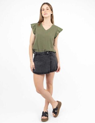 Imagen 2 del producto Falda Short Mini Mujer Zibel Negro