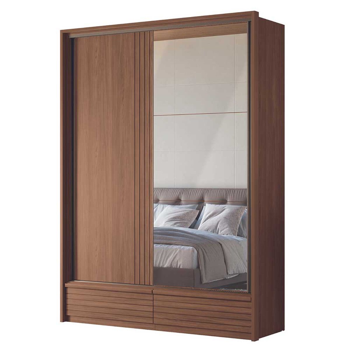 Cl&oacute;set Onessta Dem&oacute;crata 2 Puertas 4 Cajones Jatoba Arena