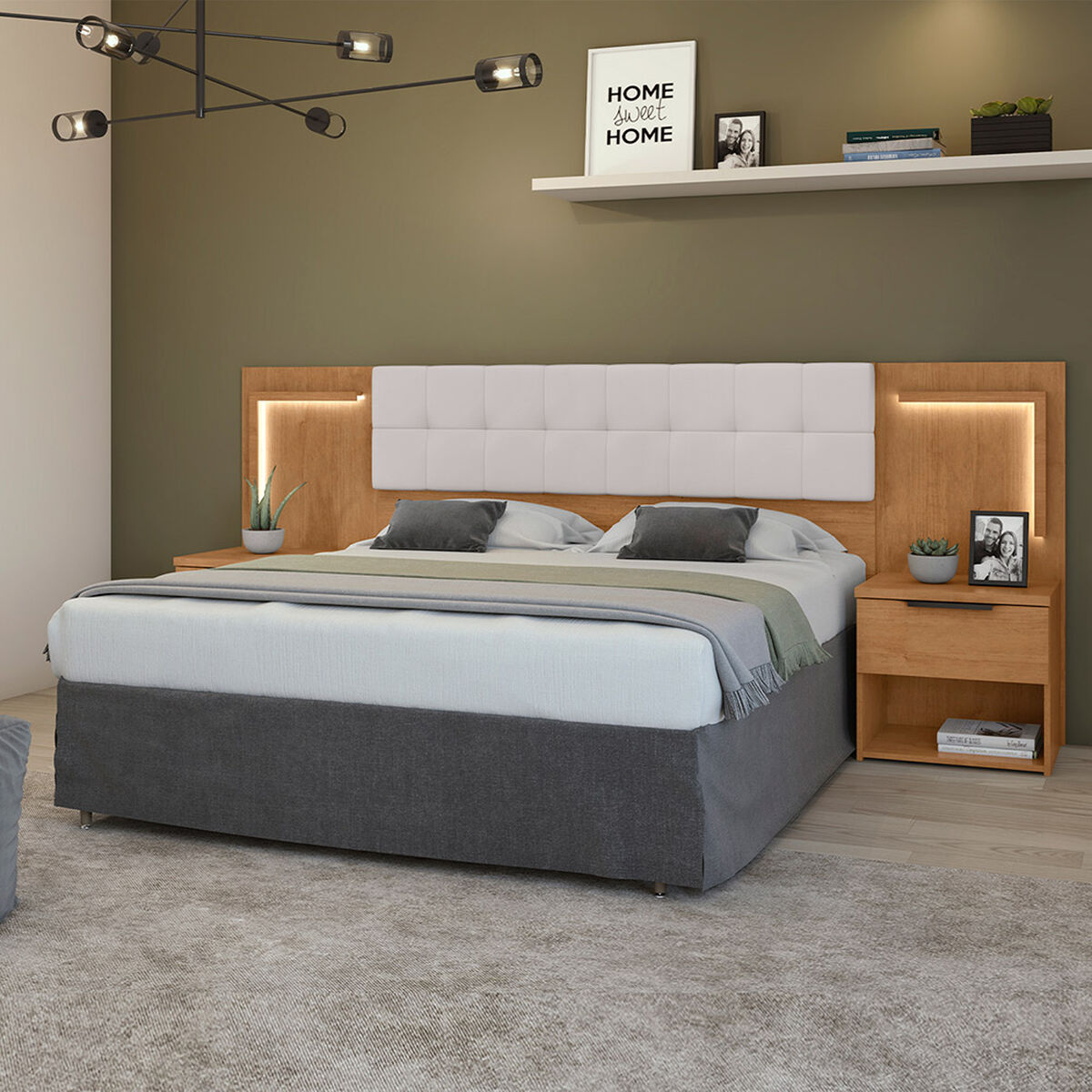 Respaldo Di Poretti Design Calitan 2 Plazas Blanco