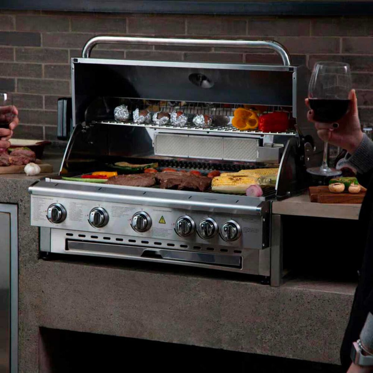 Parrilla El&eacute;ctrica Empotrada FDV Deluxe 5Q GLP 3.0