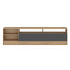 Rack TV Vekkahome Moyan 75 pulgadas Café