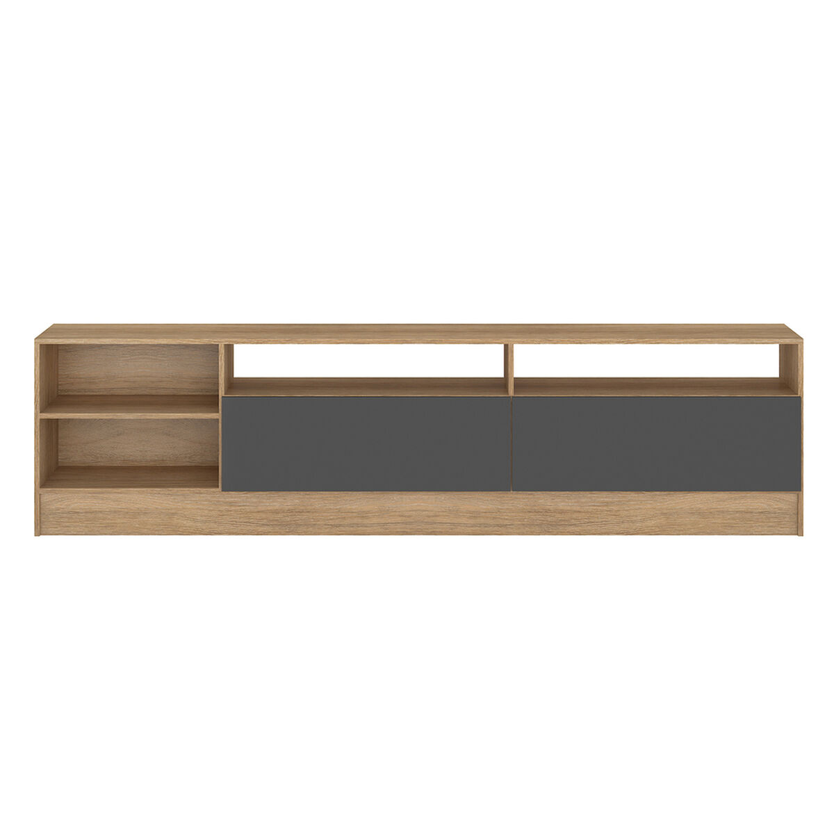 Rack TV Vekkahome Moyan 75 pulgadas Café