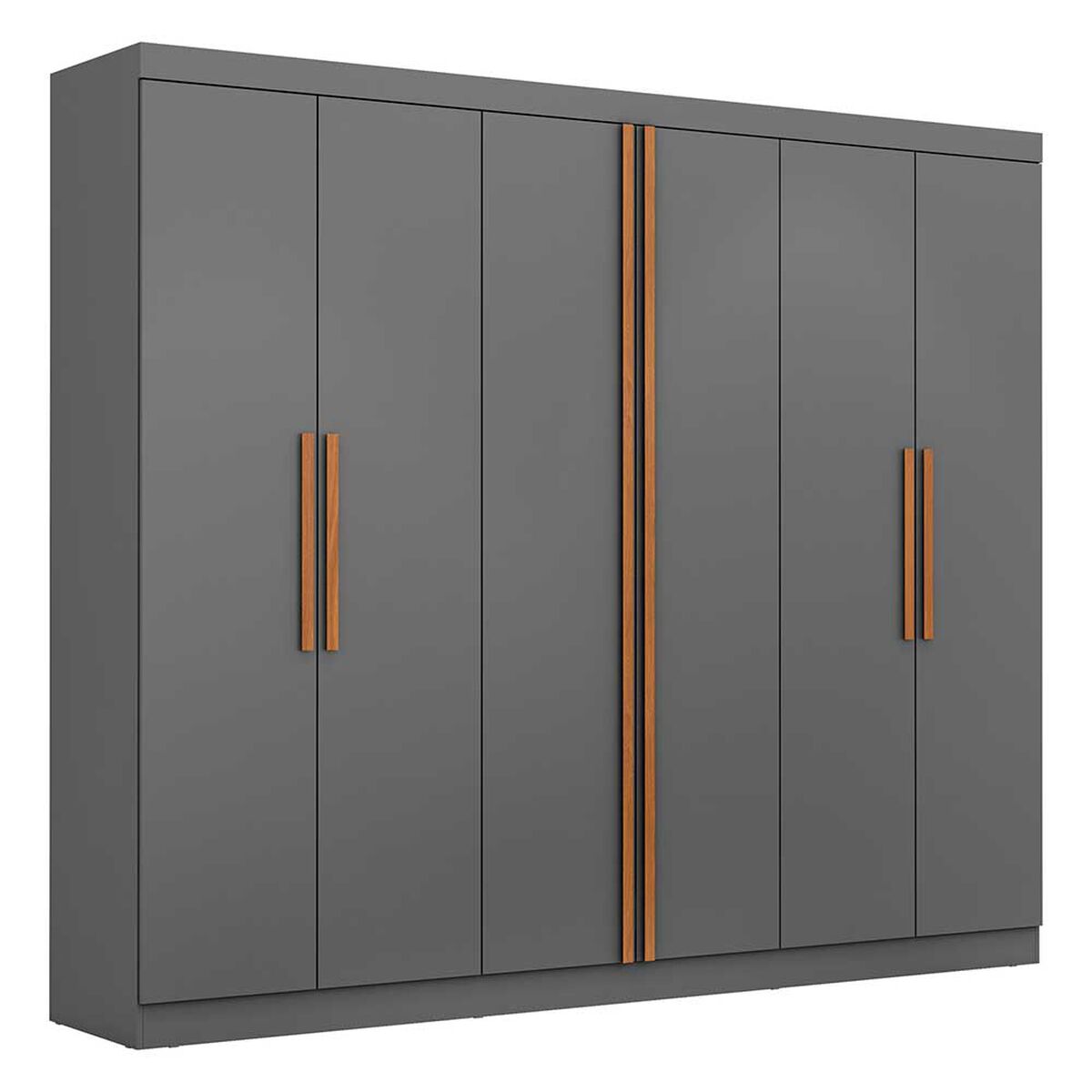 Closet Di Poretti Design Titanium 6 Puertas 4 Cajones Gris