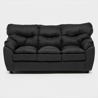 Sofá Almore Belen 3 Cuerpos Negro