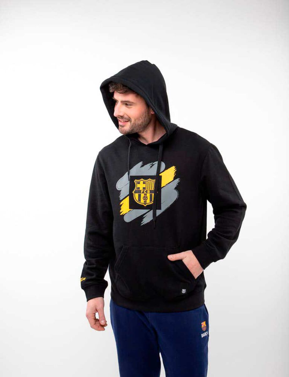 Polerón Con Gorro de Algodón Hombre Barcelona