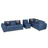 Sofá Seccional Modular Elegant Detail Houston 7 Cuerpos Azul
