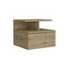 Velador Rectangular TuHome Dreams 1 Cajón Macadamia