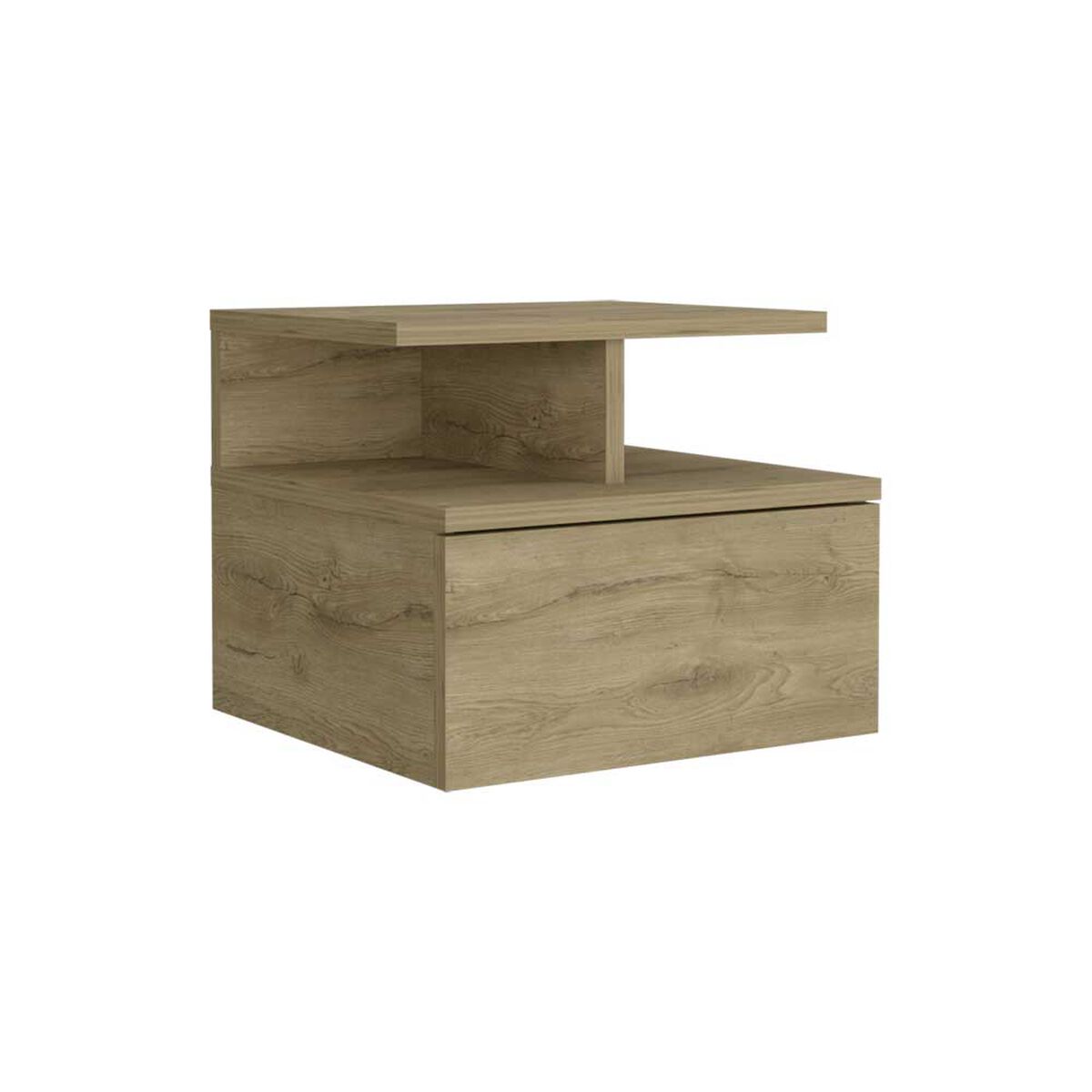 Velador Rectangular TuHome Dreams 1 Cajón Macadamia