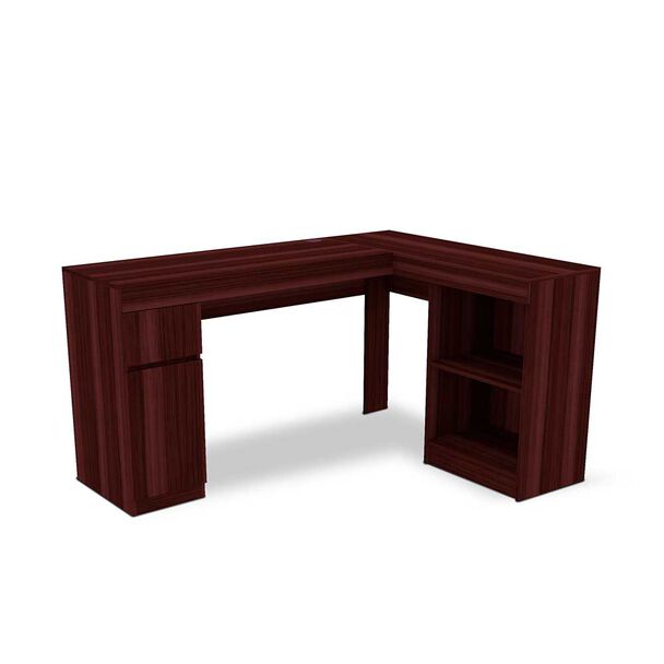 Escritorio Esquinero CIC Palermo Chocolate 1 Cajón