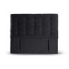 Respaldo Latam Home 2 Plazas Napoles Tela Velvet Negro