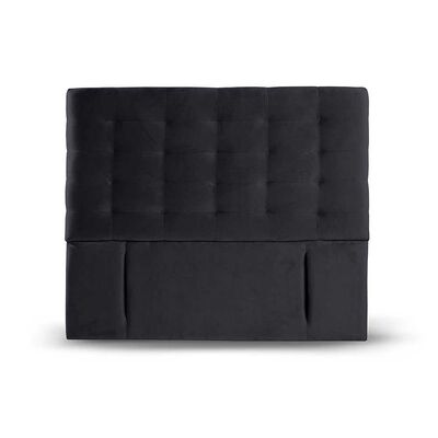 Imagen 1 del producto Respaldo Latam Home 2 Plazas Napoles Tela Velvet Negro