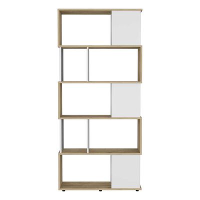 Imagen 2 del producto Biblioteca TuHome Noah Macadamia y Blanco