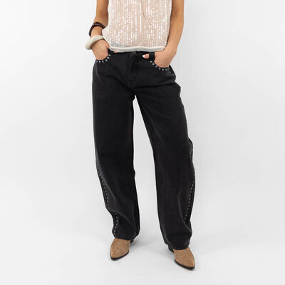 Jeans Mujer Icono Negro