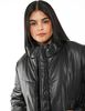 Parka Puffer Ecocuero Mujer Icono