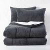 Plumón Coral Sherpa Mashini 1,5 Plazas Liso Marengo