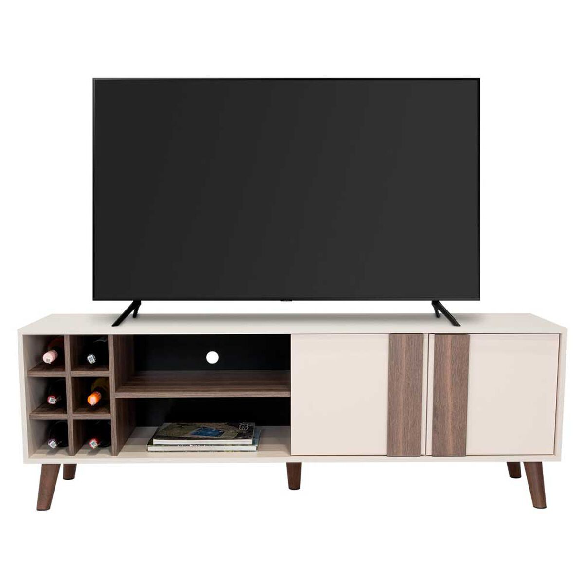 Rack TV TuHome Lane Hasta 65" Duna Y Wengue