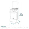 Cocina a Gas Mabe CMC5550AX0 4 Quemadores