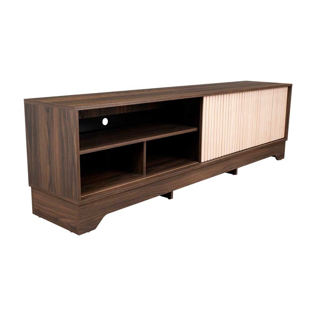 Rack Tuhome Smith Hasta 75" Nogal Europeo-Roble Natural