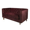 Sof&aacute; Tela Velvet Latam Home Brescia 2 Cuerpos