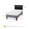 Cama Europea CIC 1,5 Plazas Excellence Plus + Respaldo Dublin Negro