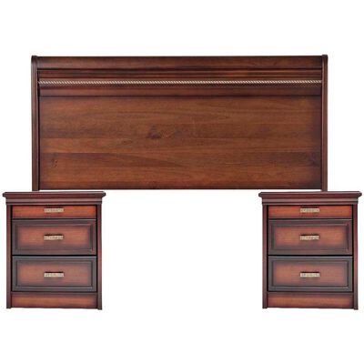 Respaldo &Oacute;pera King + 2 Veladores