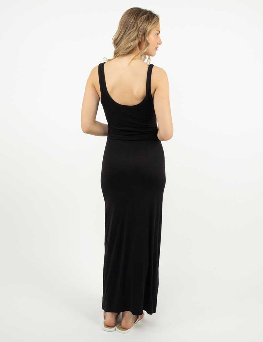 Vestido Slim Maxi Sin Mangas Mujer Icono