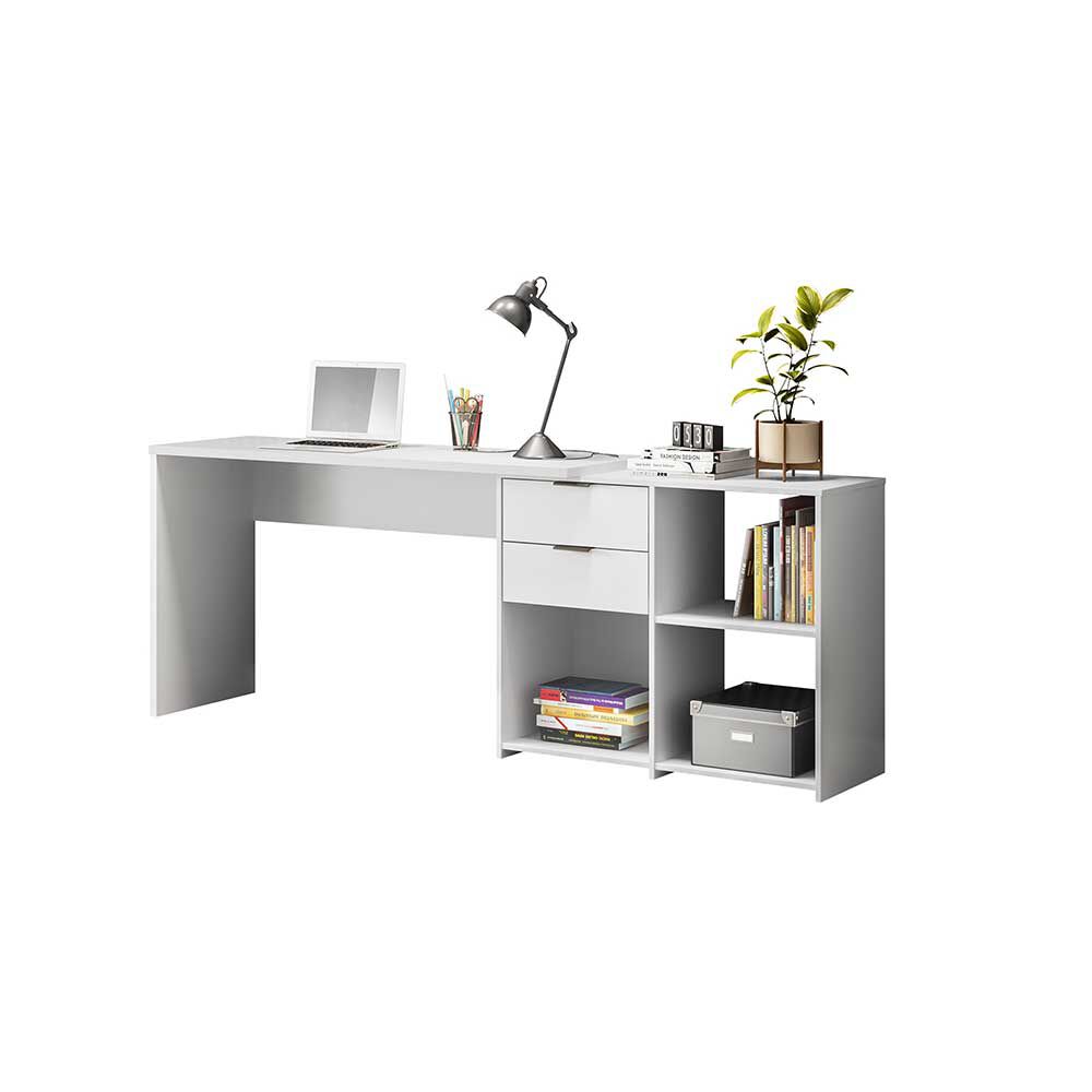 Escritorio Home Mobili Valencia 2 Cajones Blanco