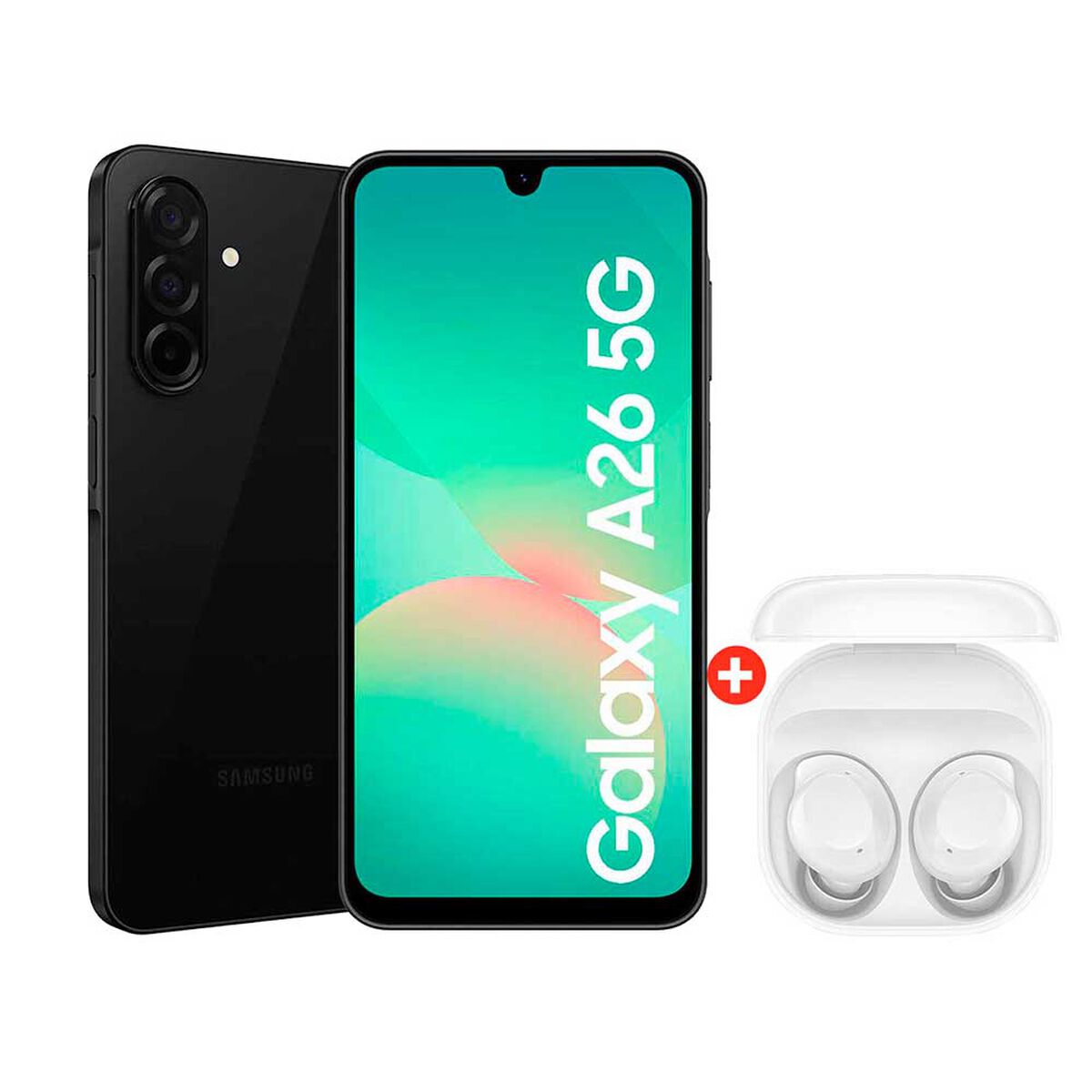 Celular Samsung Galaxy A26 5G 128GB 6,7" Negro Liberado + Audífonos Bluetooth Samsung Galaxy Buds Core