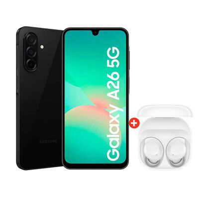 Celular Samsung Galaxy A26 5G 128GB 6,7" Negro Liberado + Audífonos Bluetooth Samsung Galaxy Buds Core
