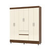 Clóset Vekkahome Americano 6 Puertas 2 Cajones Beige