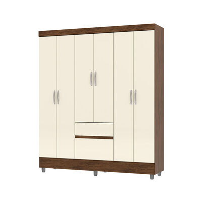 Imagen 1 del producto Clóset Vekkahome Americano 6 Puertas 2 Cajones Beige