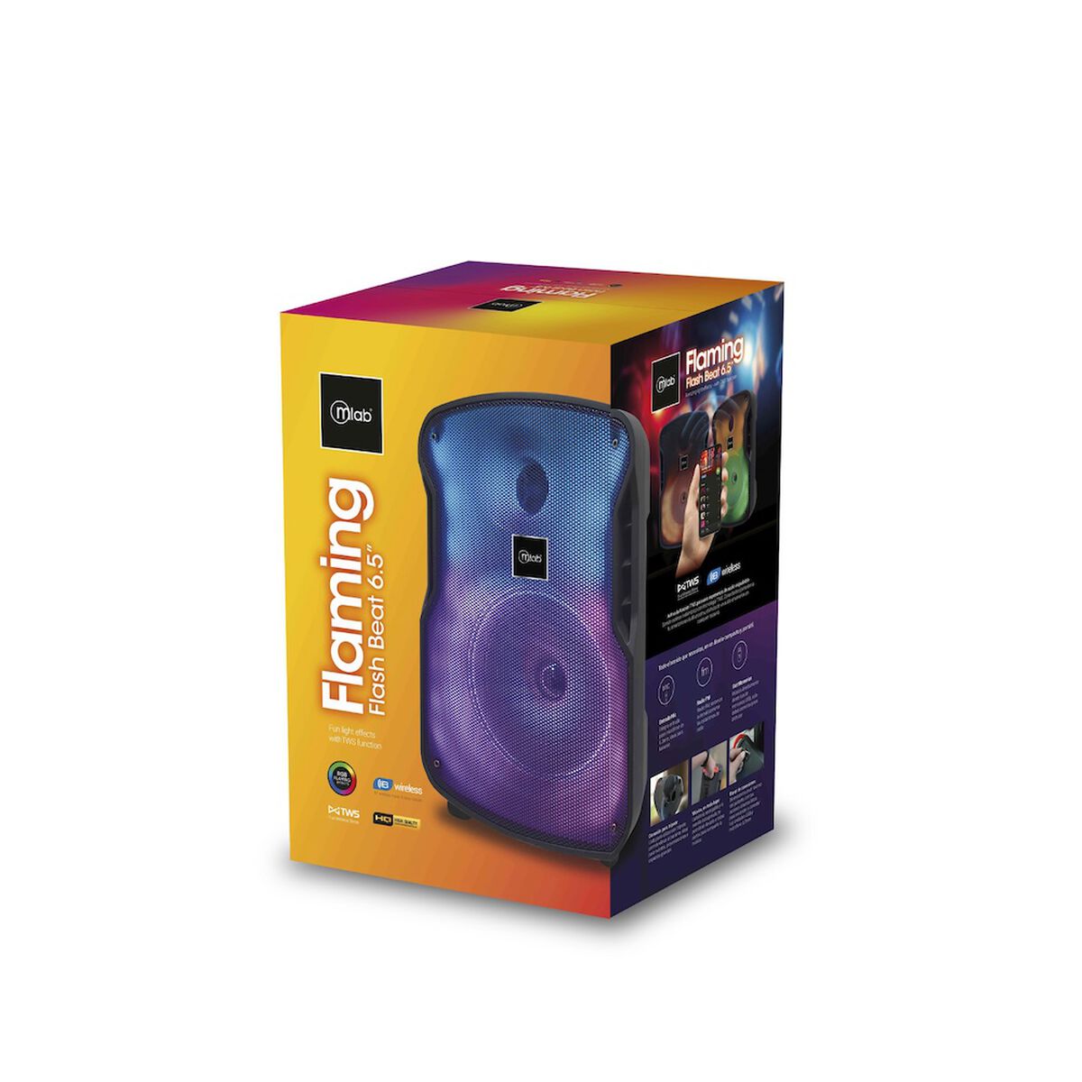 Parlante Portátil Bluetooth MLAB 9478 6,5" Negro