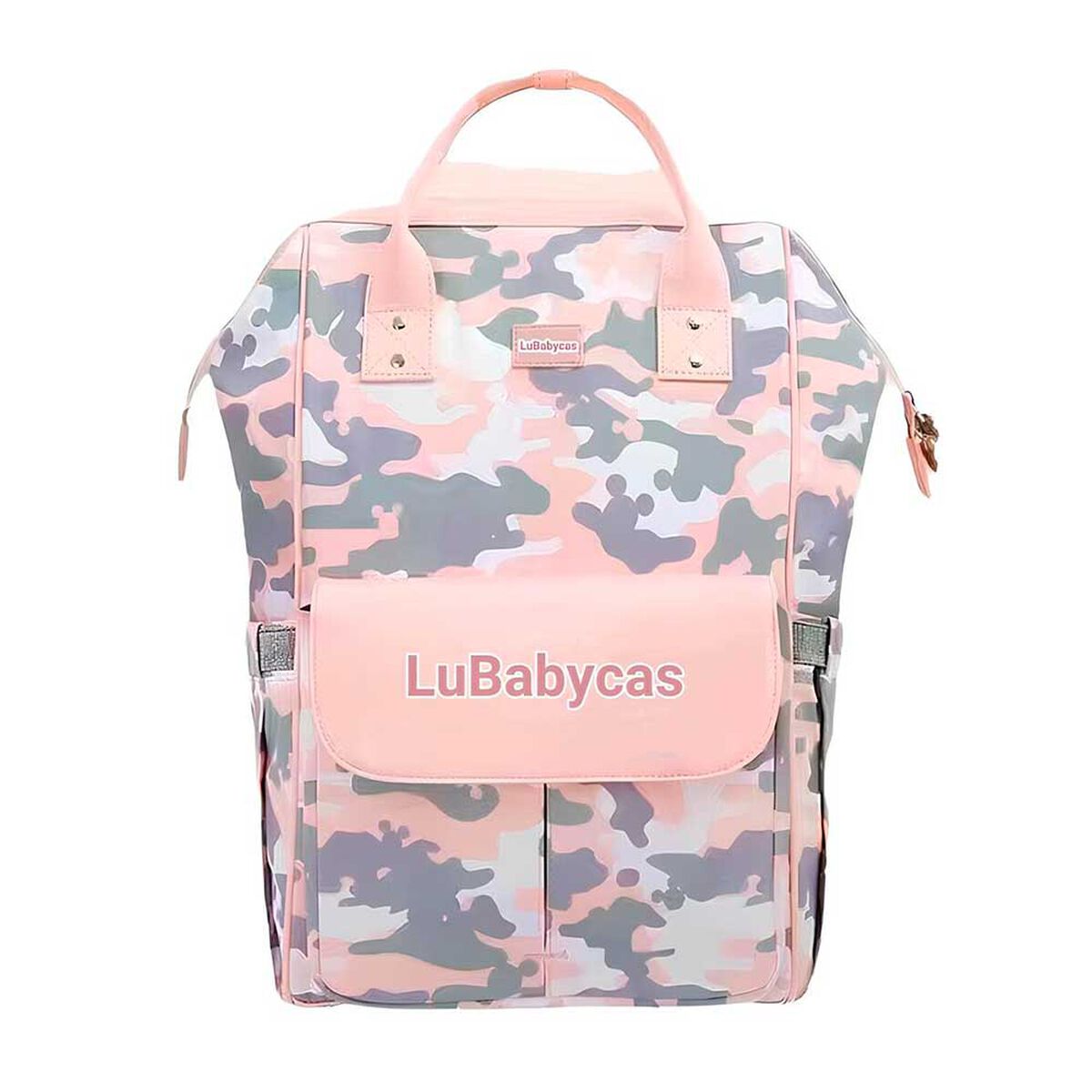 Mochila Pañalera Maternal con Accesorios Rosada Lubabycas