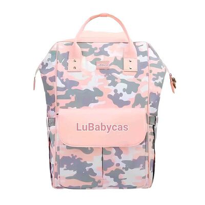 Mochila Pañalera Maternal con Accesorios Rosada Lubabycas