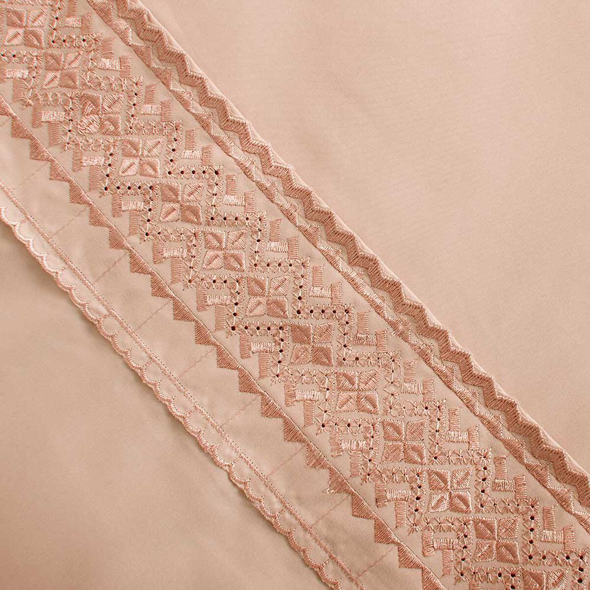 Juego de S&aacute;banas Liso Plumetti 1,5 Plazas Broderie Damasco