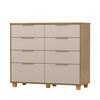 C&oacute;moda Vekkahome Dubai 8 Cajones Beige