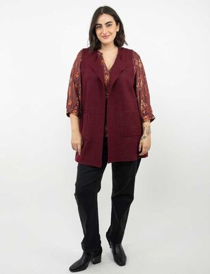 Imagen 2 del producto Sweater Sin Mangas Mujer Extralindas Burdeo