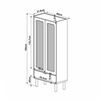 Vitrina Decocasa Aura Off White