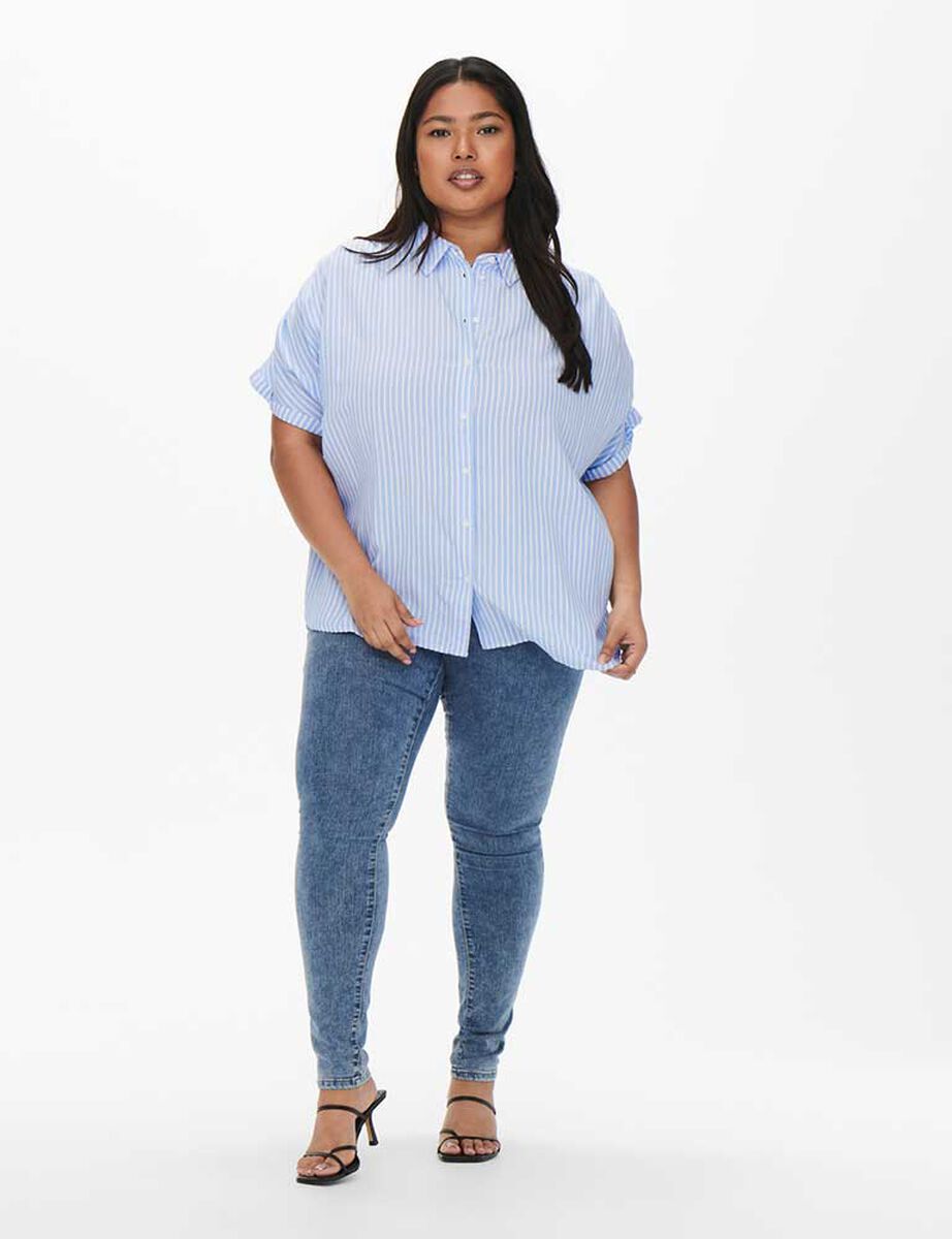 Blusa Rayas Manga Corta Mujer Only Carmakoma