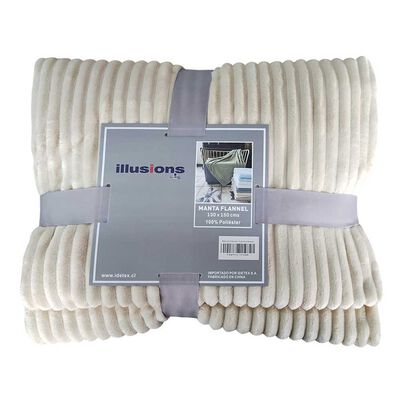 Imagen 1 del producto Manta Illusions 130 x 150 Arena Flannel