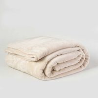 Frazada de Poliéster Linea Hotel 1 Plaza Liso Crudo