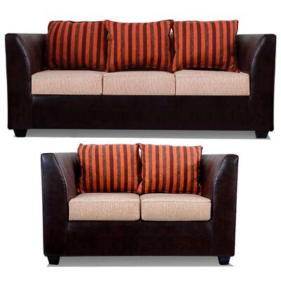 Imagen 1 del producto Juego de Living Elegant Detail Valentino Sofá 3 Cuerpos + Sofá 2 Cuerpos Beige