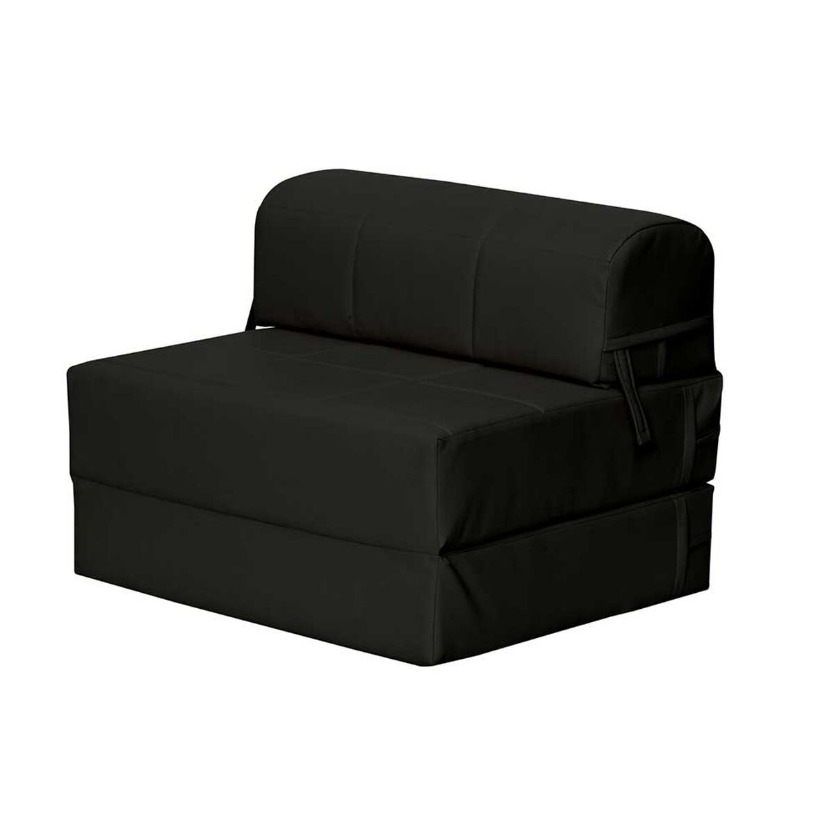 Sofá Cama Latam Home PU Siena 1 Cuerpo Negro