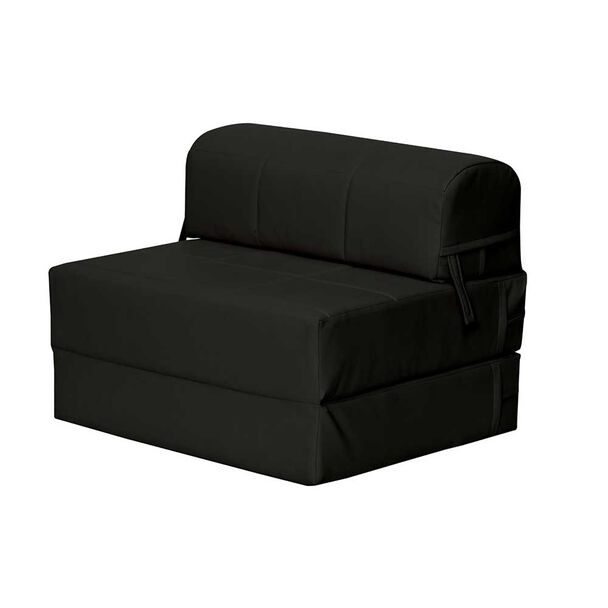 Sofá Cama Latam Home PU Siena 1 Cuerpo Negro