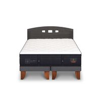 Cama Europea CIC Base Dividida 2 Plazas Súper Premium + Respaldo Gales
