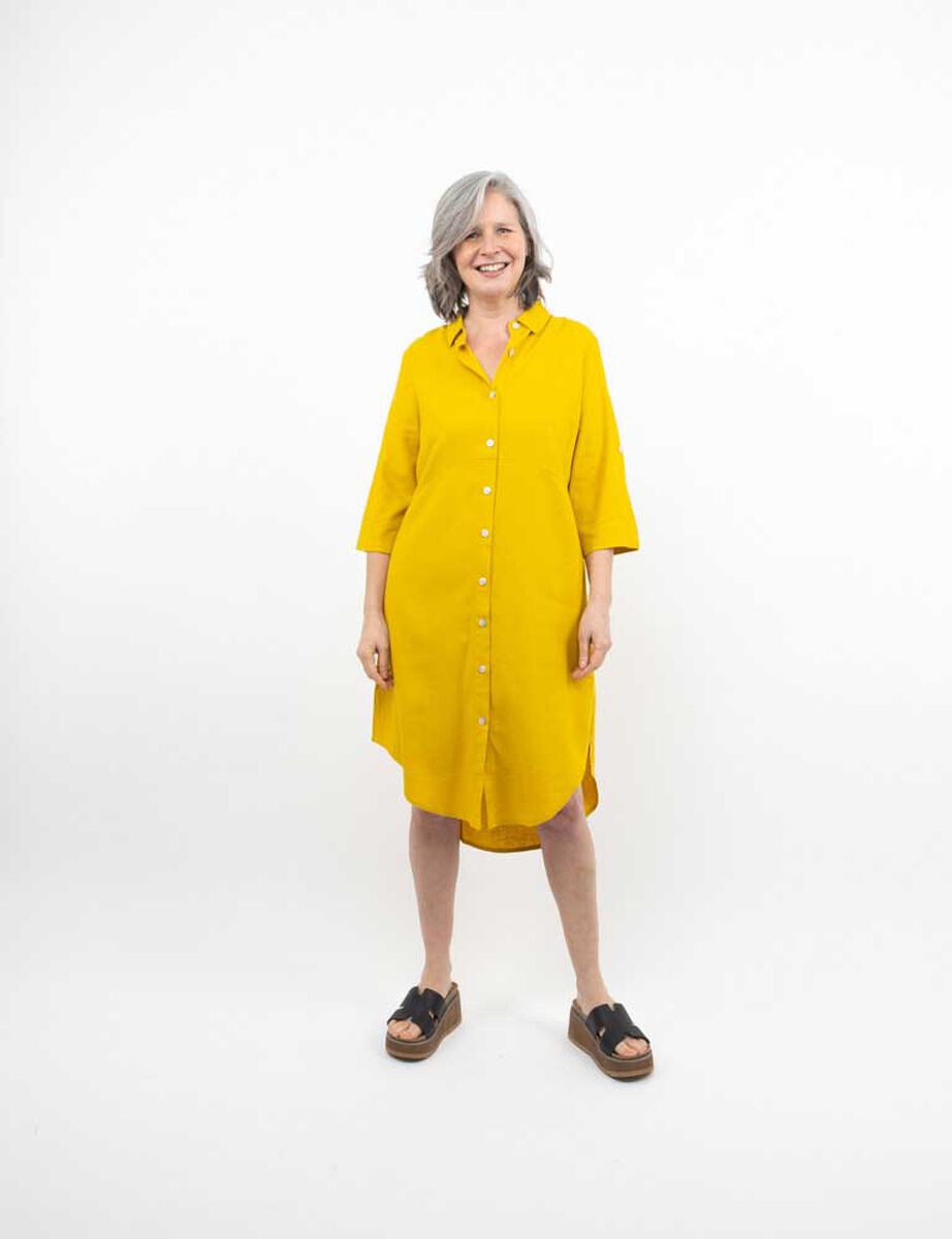 Vestido Midi Manga Larga Mujer Portman Club