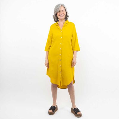 Vestido Midi Manga Larga Mujer Portman Club