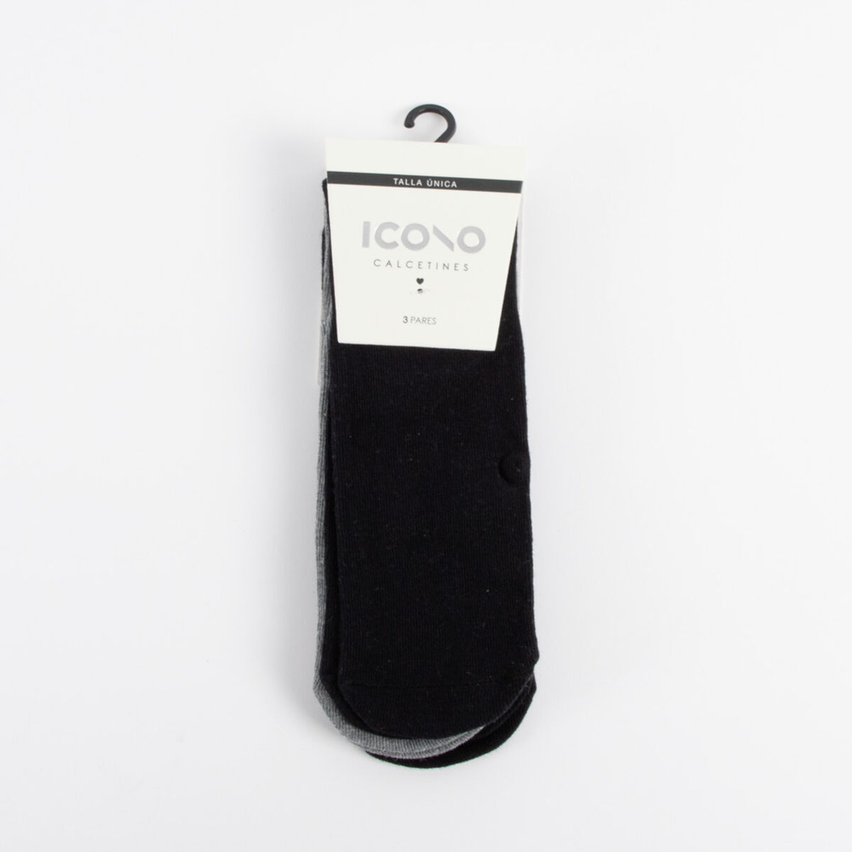 Pack 3 Calcetines Corto Mujer Icono