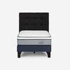 Cama Europea Rosen 1,5 Plazas New Style 4 Plus + Respaldo Issey
