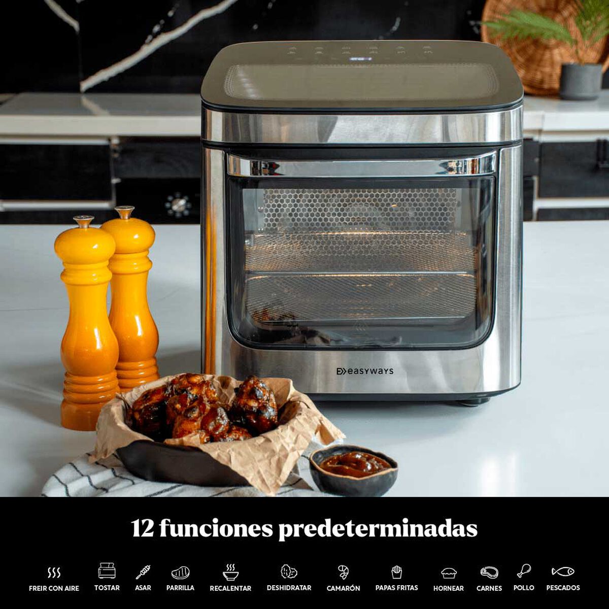 Freidora de Aire Easyways Air Fryer Plus Prime 12 lt